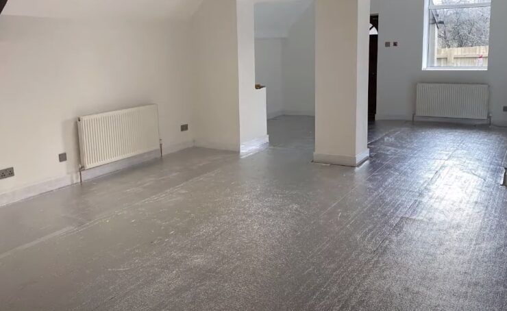 Concrete floor - Insulate with rigid board